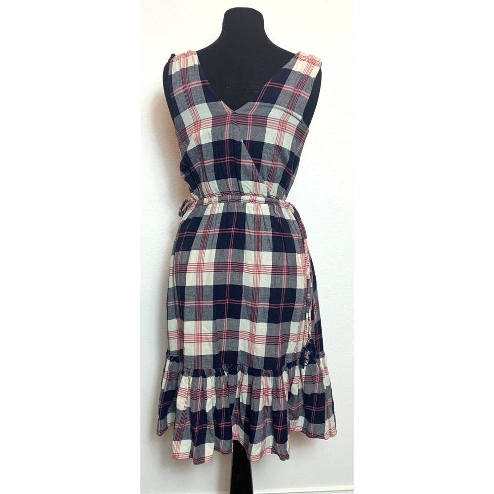 Isabella Sinclair by Anthropologie Flannel Dickens Plaid Dress Size XS - Picture 2 of 16